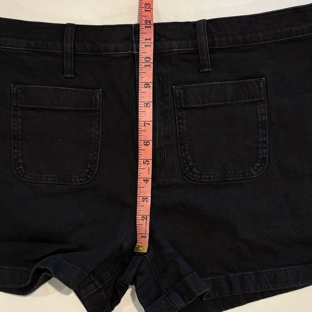 Madewell Black Denim Jean Shorts NWT - Picture 6 of 10